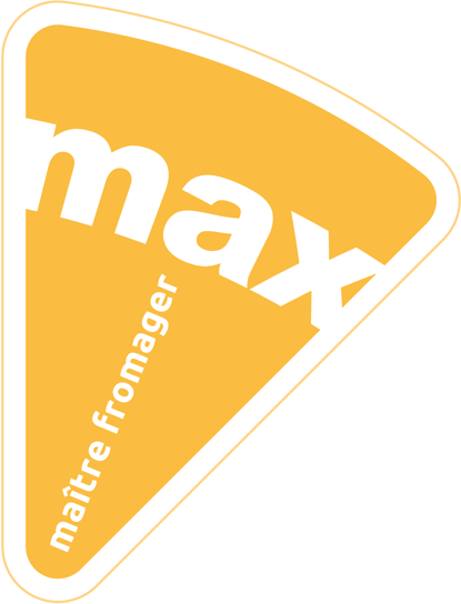 'max' logo with gradiant, right
